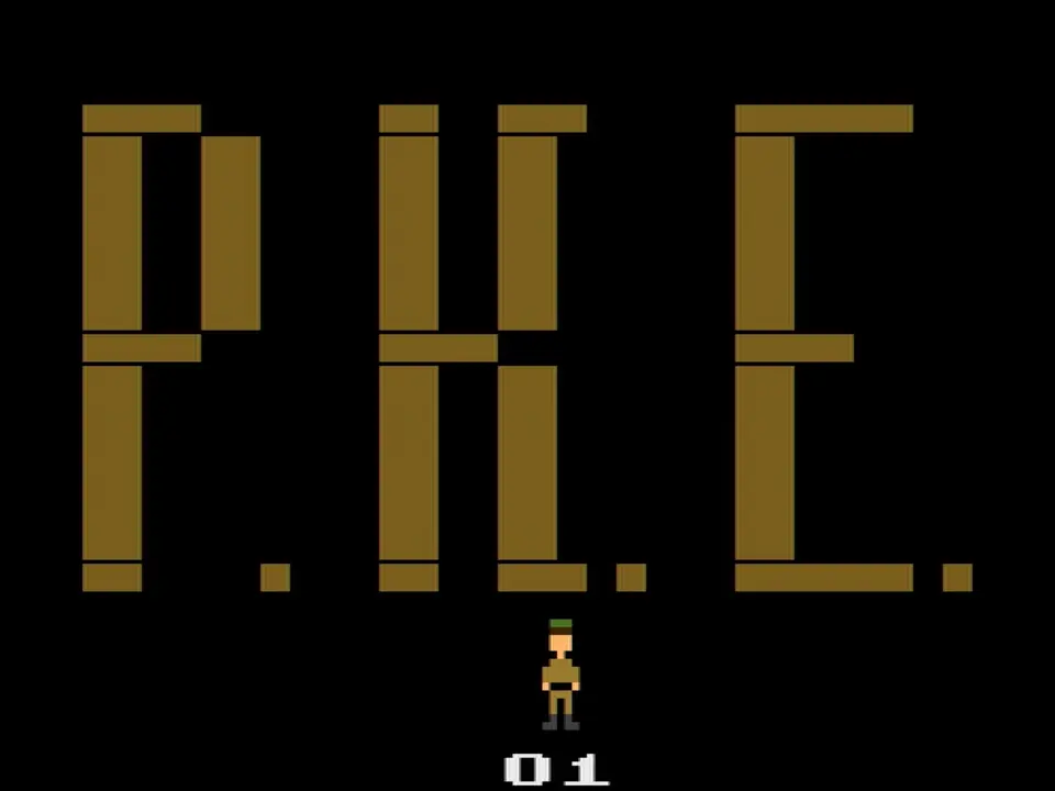 P.K.E. game variation selection screen