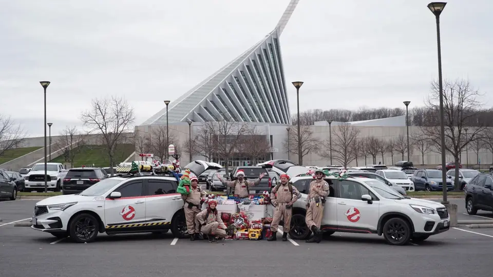 Ghostbusters Virginia members at another successful Toys for Tots dropoff