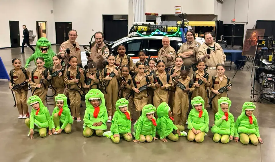 Ghostbusters Virginia members dancing at an event