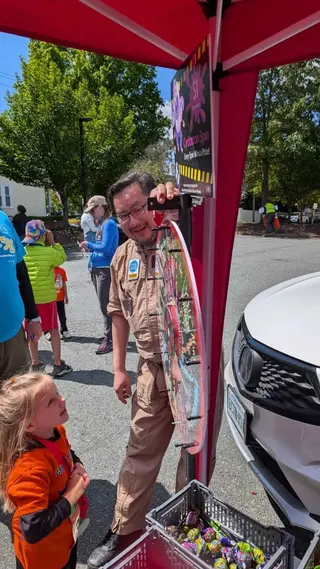 Ghostbusters Virginia at an event where every spinner is a winner