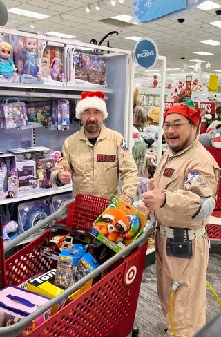 Ghostbusters Virginia members ready to stock the Toys for Tots stockings